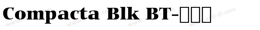 Compacta Blk BT字体转换